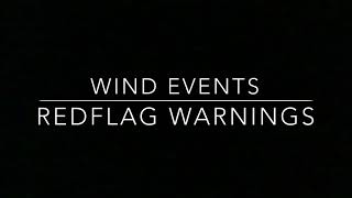 Wind Events and Red Flag Warnings