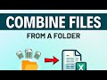 How to Combine Excel Files from a Folder Dynamically in Power Query!
