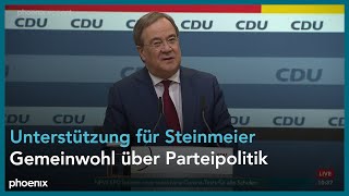Armin Laschet (CDU) zur zweiter Amtszeit von Bundespräsident Steinmeier