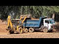 Kirlosker JCB Backhoe Going Mud Loading in Dump Truck || JCB and Truck