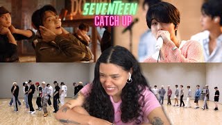 SEVENTEEN CATCH UP! ‘HOT’ & '_WORLD' SPECIAL VIDEO'S & Choreography Video's | REACTION!!