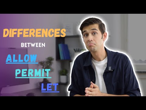 What is another word for give permission?