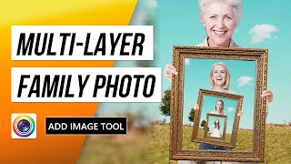 Creating Surreal Generational Family Photos with the Add Image Tool | PhotoDirector Photo Editor App