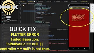 FLUTTER ERROR || Failed assertion: 'initialValue == null || controller == null': is not true.