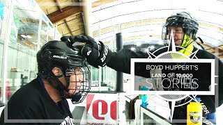 Young man with special needs played hockey alone, until 'old-timers' invited him to join their team