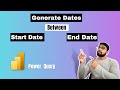 Generate dates between Start Date and End Date in Power BI