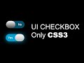 How To Create UI Checkbox Button Using HTML and CSS | Checkbox Button