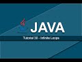 Java Tutorials - 30 Infinite Loops