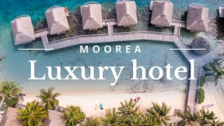 A perfect day at the Manava Resort & Spa of Moorea in French Polynesia - 4K drone footage