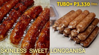 SKINLESS LONGGANISA | How to easily wrap skinless | 189pesos lang puhunan