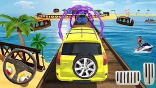 Water Surfer Car Floating Race - Android GamePlay