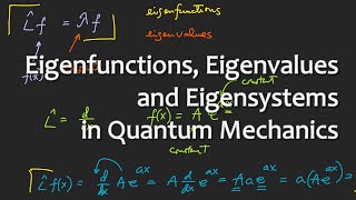 Eigenfunctions, Eigenvalues and Eigensystems in Quantum Mechanics