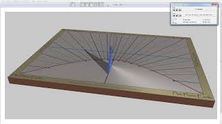 Horizontal Sundial Template | Autumnal Equinox (Tequfah) 3D View Animation | Flat Plane Earth