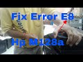 how to fix printer hp laser jet M125a error code E8