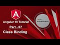 Angular 10 Tutorial - Class Binding