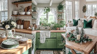 🌿GREEN & WHITE COTTAGE DECOR: Seasonal Simplicity POST-CHRISTMAS Home Ideas That Spark Creativeness