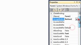 Visual Basic Accept and Cancel Buttons