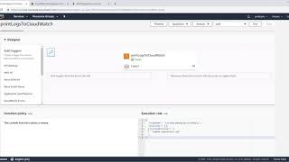 Write To Cloud Watch Logs From Lambda