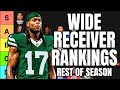 Rest Of Season Wide Receiver Rankings W/Tiers - 2024 Fantasy Football