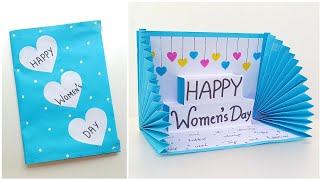 DIY - Happy Women's Day Greeting Card || Womens Day Card Pop Up Making || How to make women day card