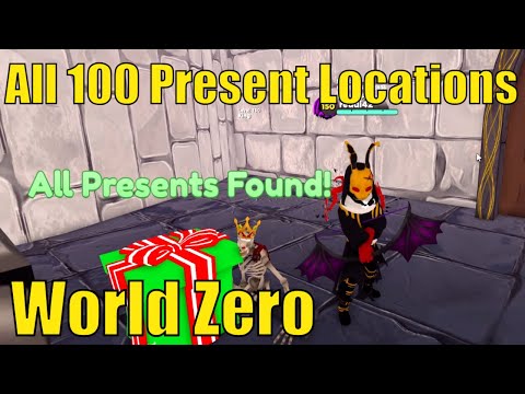 All 100 Present Locations in World Zero ALL 10 WORLDS Present Hunter Title