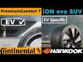 EV Ready vs EV Specific tires: Continental PremiumContact 7 vs Hankook iON evo SUV