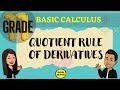 QUOTIENT RULE OF DERIVATIVES || BASIC CALCULUS