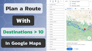 How to Add More Than 10 Destinations in Google Maps | Route with More than 10 Stops