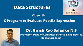 10 C program to evaluate postfix expression