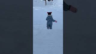 I love snow#baby #christmas #snow #sweden #sundsvall