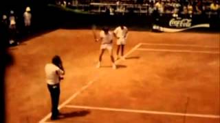 Arthur Ashe and Dennis Ralston_ tennis clinic at CT Valencia