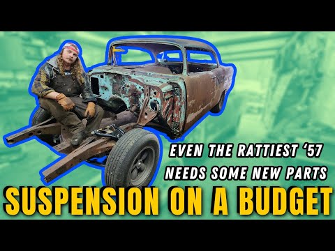 CHEAPER THAN REBUILDING - Tubular Control Arms AND Slotted Disc Brakes! Worlds Worst 1957 Chevy