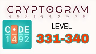 Cryptogram Letters and Numbers 331 332 333 334 335 336 337 338 339 340