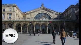 Gare de L'Est (Railway Station) - Paris, France (HD)