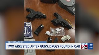 MNPD recovers guns and drugs, arrests 2 convicted felons with help of helicopter