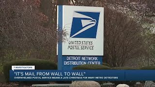 'It has mail from wall to wall.' Packages stuck in transit at Allen Park facility