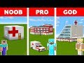 Minecraft Noob Vs Pro Vs God Hospital In Minecraft Funny Animation
