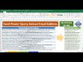 Excel Power Query - Fast extract Email Addresses from long string lists