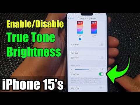 iPhone 15/15 Pro Max: How to enable/disable True Tone brightness