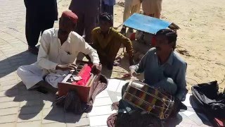 Local musicians singing Khari Neem ke Neechay at Marvis cultural centre in Thar Local musicians singing Khari Neem ke Neechay at Marvis cultural centre in Thar