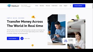 How to develop an online banking website with four transfer codes.