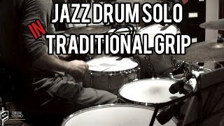 Jazz drum solo (Buddy Rich Style) | Traditional grip