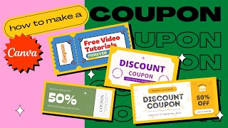 How to Make Printable 🔖 CUSTOM COUPONS 🔖 for Free Using Canva! (800+ Templates)