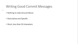 Learn Git 07: Commit Messages