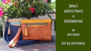 Sarah's Wristlet Pouch & Crossbody Bag by Rosie & David