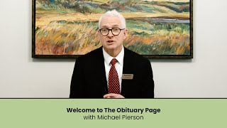 Welcome to the obituary page
