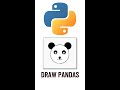 Draw 🐼 Panda in Python Turtle 🤔 #shorts