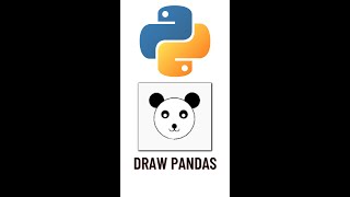 Draw 🐼 Panda in Python Turtle 🤔 #shorts