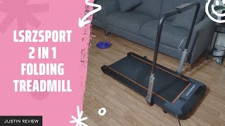 LSRZSPORT 2 in 1 Folding Treadmill Review, Test | LSRZSPORT Under Desk Treadmill for Home Office