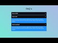 Responsive FAQ dropdown accordion using HTML, CSS & JavaScript step by step